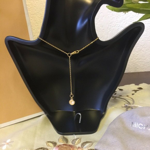 MICHAEL KORS GOLD HEART SET NECKLACE + EARRINGS - Picture 2 of 8